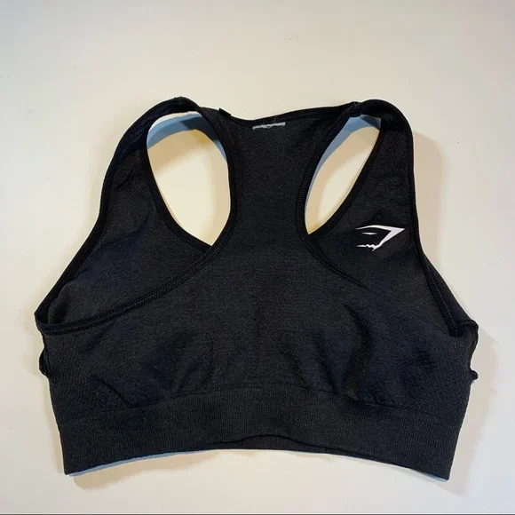 Gymshark dark grey Racerback sports bra - Picture 7 of 7